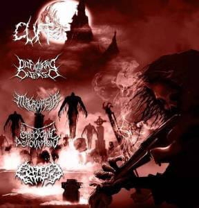 Cuff / Disfiguring The Diseased / Embryonic Devourment / Macropsia / Splattered Entrails ‎– Cuff / Disfiguring The Diseased / Embryonic Devourment / Macropsia / Splattered Entrails CD