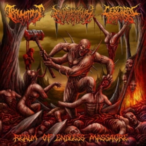 Traumatomy / Embryectomy / Cerebral Paralysis ‎– Realm Of Endless Massacre CD